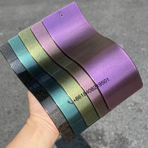 China Metallized Bonderized Special Thermosetting Powder Coatings Chrome Bronze Sparkling Micaceous Fluorescent Pearlescent Transparent Paint on sale