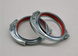 China Electro Galvanised Tube Clamps 100mm With Red Sealent factory