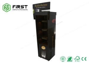 China Promotional POP Custom Folding Cardboard Floor Shelf Display For Drinks factory