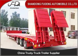 China Gooseneck Lowboy Trailer Semi 3 Axle Carry Heavy Duty Equipment Trailer Low Loader factory