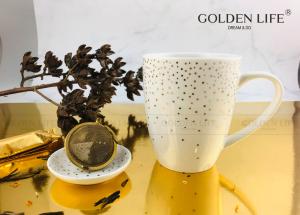 China 350CC New Bone China Mug Ceramic Tea Cup Ceramic Gift Set factory
