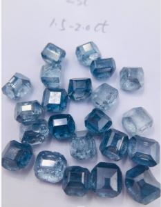 China Rough Blue HPHT Lab Grown Diamonds 0.5ct - 5.0ct Vs Si Clarity factory