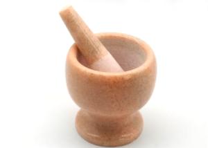 China Polished Marble Stone Mortar And Pestle Bowl Natural Hand Herb Spice Grinder factory