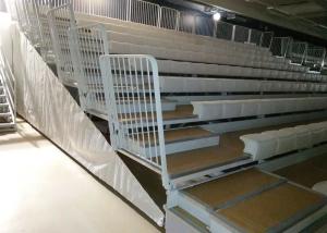 China Electrically Telescopic Retractable Seating System , Movable Stadium Seating For Sport Center factory