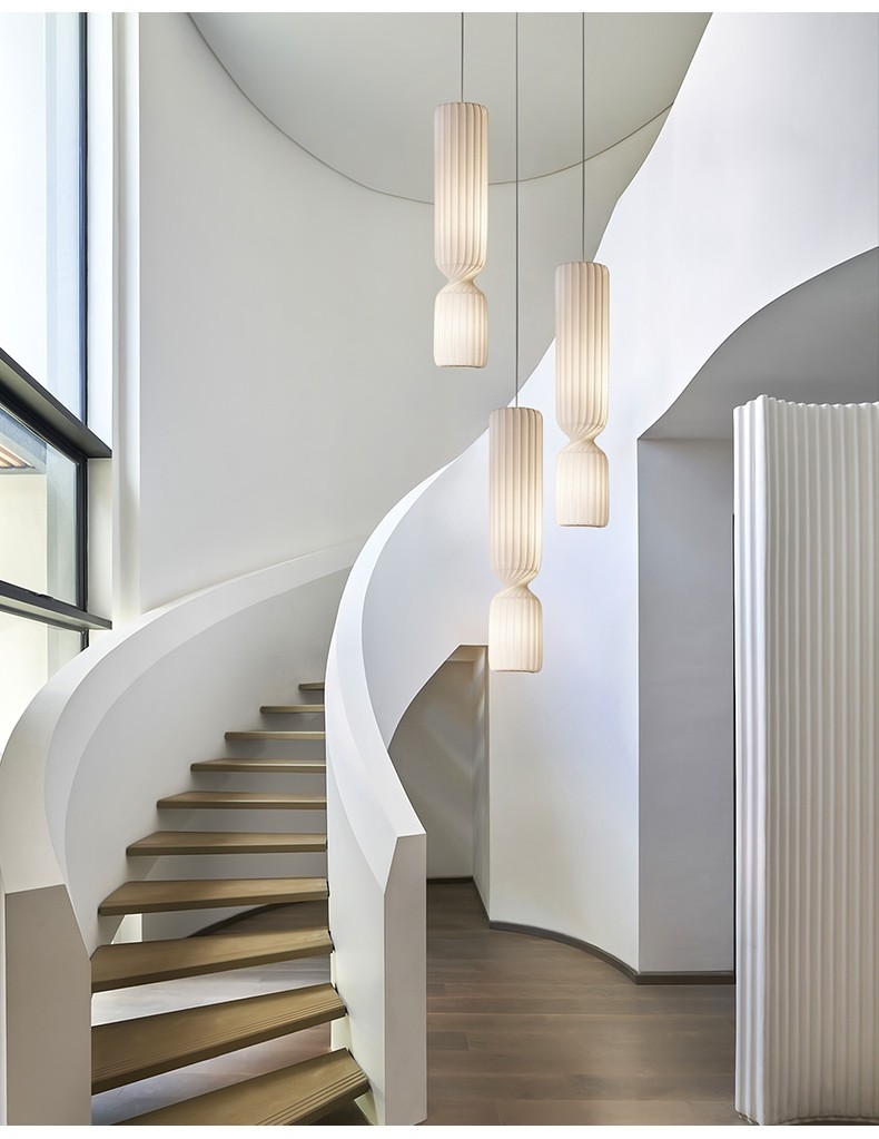 Danish Designer Cylindrical Shape Silk Pendant Lamp(WH-AP-591)