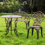 Metal Type Aluminum Love Seat Bench for Outdoor Patio Garden Balcony in Modern
