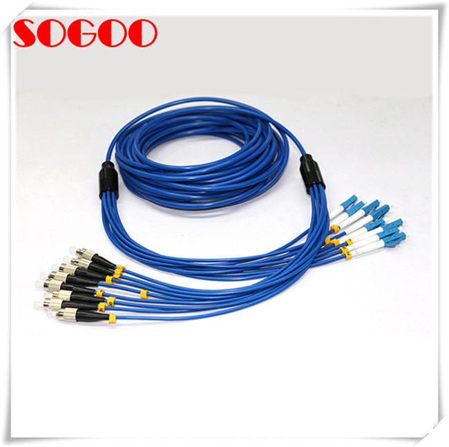 Indoor Armoured Fiber Patch Cord Jumper Lc/Upc - Lc/Upc Armored 2 Core Lszh