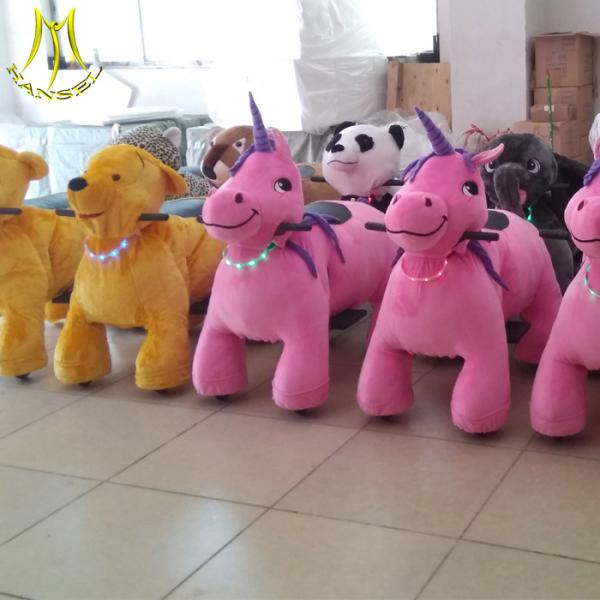 Hansel battery walking animal kiddie rides for kids animal park