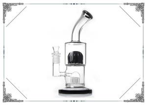 China 12'' Glass Smoking Water Pipe With 20 Tree Arms Perc Hookah Bongs China Wholesale factory