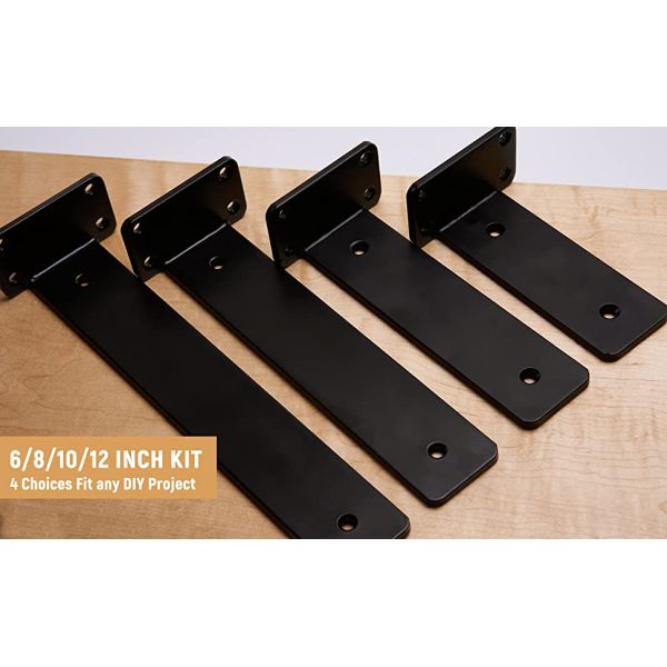 Floating Hidden Metal Shelf Bracket Flexible Design for Hidden Shelves