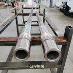 HRC44 Hardness Involute Spline Screw Shafts , Plastic Extruders Parts Stable