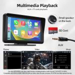 GRANDnavi Universal Android Auto CarPlay 7Inch Built In Screen IPS 2.5D Screen