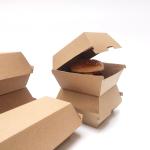Degradable Eco Friendly Corrugated Food Box Burger Packaging Box Durable