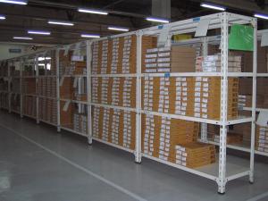 China Powder Coated Slotted Angle Racks Metal Light Duty Racking System factory