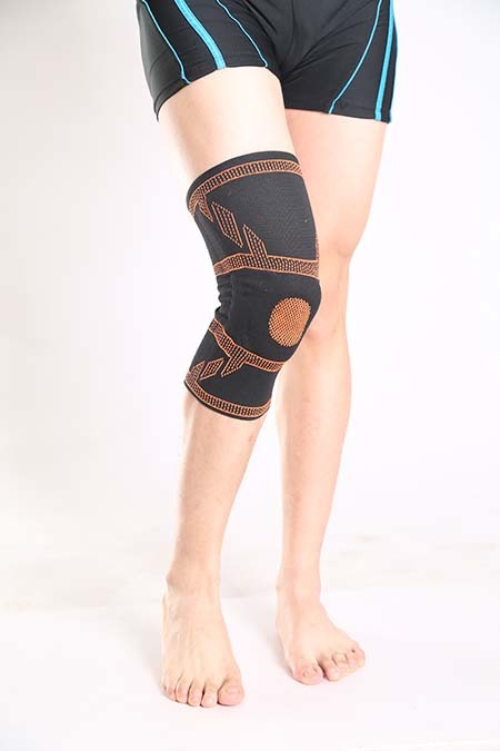 2020 New Arrivals 3D Knitted Elastic Nylon knee supports Sleeve Compression Sports Knee brace
