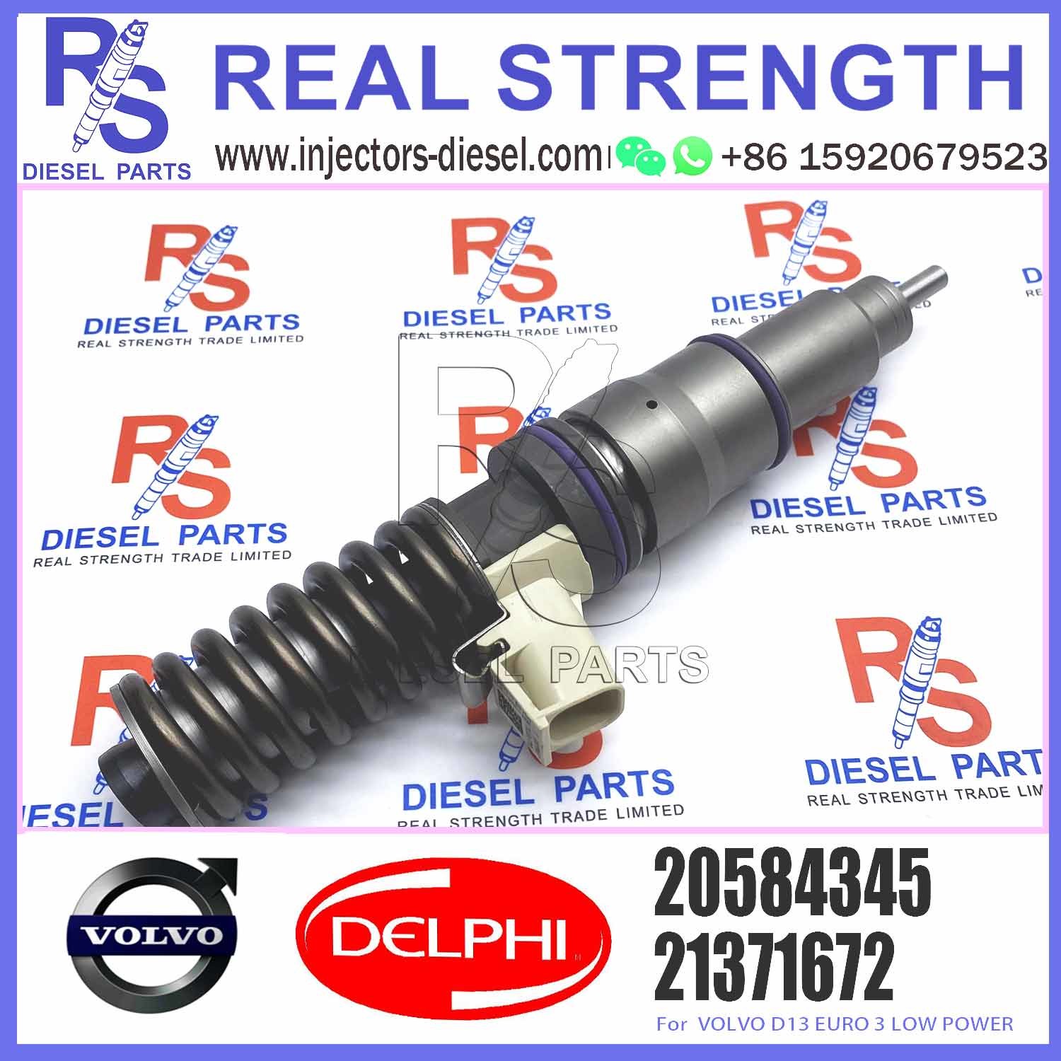 Fuel Injector 21371672, 21340611for V-O-L-V FM400 EC380 EC480 FH12 FM12 D13D D13A Common rail injector 21340611 BEBE4D0800