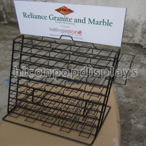 Wire Waterfall Tile Display Racks Table Top Presentation Decorators