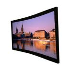ROHS Cinema curved fixed frame screen , wall mounted screens for projectors