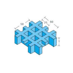 China Heavy Duty FRP Grating Panels Expanded Chemical Resistant 25 * 25mm Mesh factory