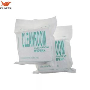 Class 1000 Polyester Cleanroom Wipers 9x9 Inch 110gsm White