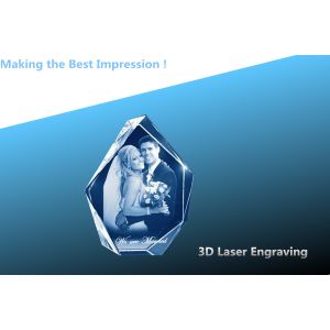 3D laser CRYSTAL/crystal photo frame/laser engraving photo frame