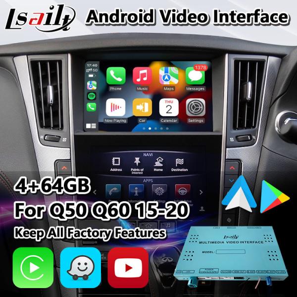 4+64GB Lsailt Android Carplay Multimedia Video Interface For Infiniti Q50 Q60