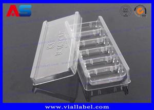 China Clear Transparent Tray Packaging Medication Blister Packs For Glass Vials , Engrave Words Blister factory
