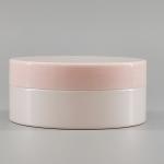 150ml White PET Hair Gel Cosmetic Jar 89mm Pink Screw Cap
