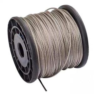 China 1000 Meters Length 8 X19 304/316 Stainless Steel Wire Rope Elevator Wire Rope Cable With ±1% Tolerance factory