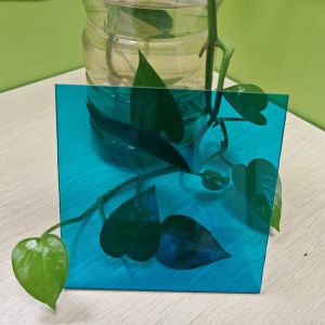 China UV Protection 3mm Blue Polycarbonate Roof Panels 12 Ft on sale