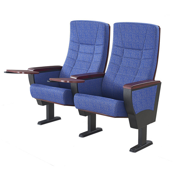 MDF Tablet Fabric Theater Seats / Folding Theatre Chairs Stain Resistant