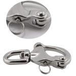 Marine Grade Stainless Steel Swivel Snap Shackle with Polished Surface and