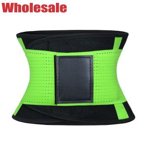 China OEM Green Neoprene Sauna Waist Trainer Corset Sweat Belt S-XL factory
