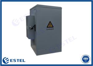China 19 Inch Waterproof Outdoor Wall Cabinet Anti Corrosion 1200mm Height factory