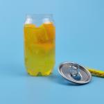 PET Easy Open 0.35L 120mm Orange Juice Plastic Bottle