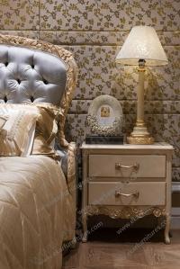 China Luxury Wooden Bedroom Furniture Wood nightstand with drawers FN-103B factory