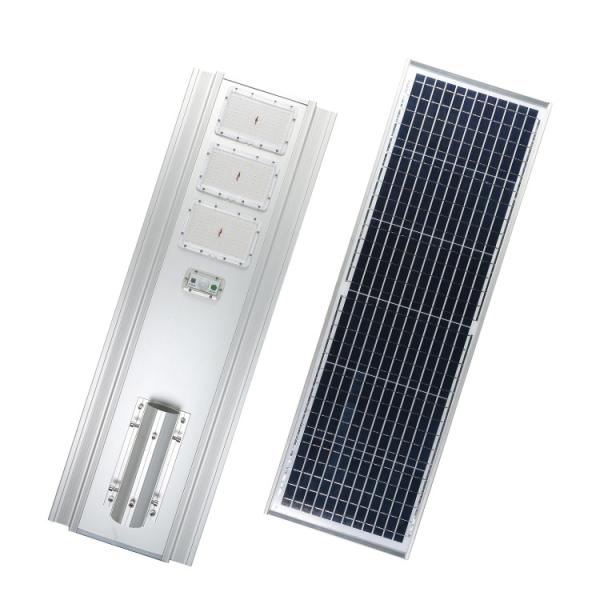 50W All In One Integrated LED Solar Street Light With IP67 Waterproof PF 0.9 CRI