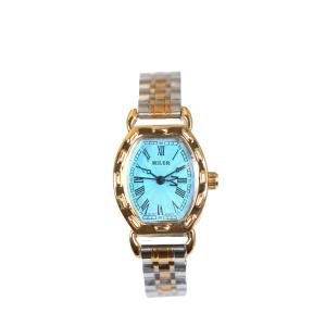 China Oval Dial Stainless Steel Strap Watch With Luminous Hands And Date Display factory