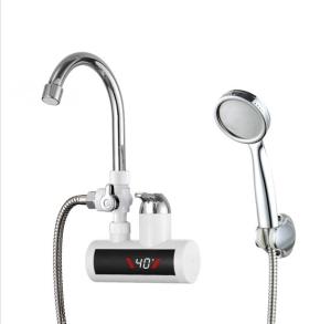 China 3KW SS304 Wall Mounted Heating Tap , Instant Hot Water Bathroom Tap factory