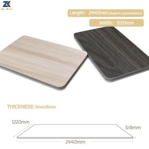 China Waterproof And Soundproof Wood Grain Wood Veneer PVC Wall Panels factory