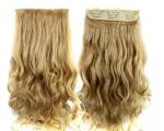 18 Inch Long Virgin Clip In Hair Extensions / Smooth Virgin Remy Hair Clip Ins