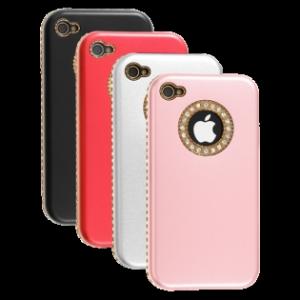 China Fashion Sheep Pattern Rhinestone Case for iPhone 4 4S factory