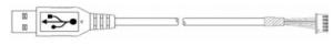 China ATM Spare Parts 009-0029343 USB TOUCHSCREEN CABLE ASSEMBLY, 0.75M factory