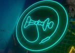 Garden Neon sign Blue color billboard lighting pattern Interior Decorating