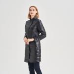 FODARLLOY wholesale ladies warm hooded cotton-padded clothes slim long down