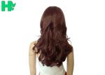 Fashion Heat Resistant Long Synthetic Wigs For Black Women / Natural Wave Wig