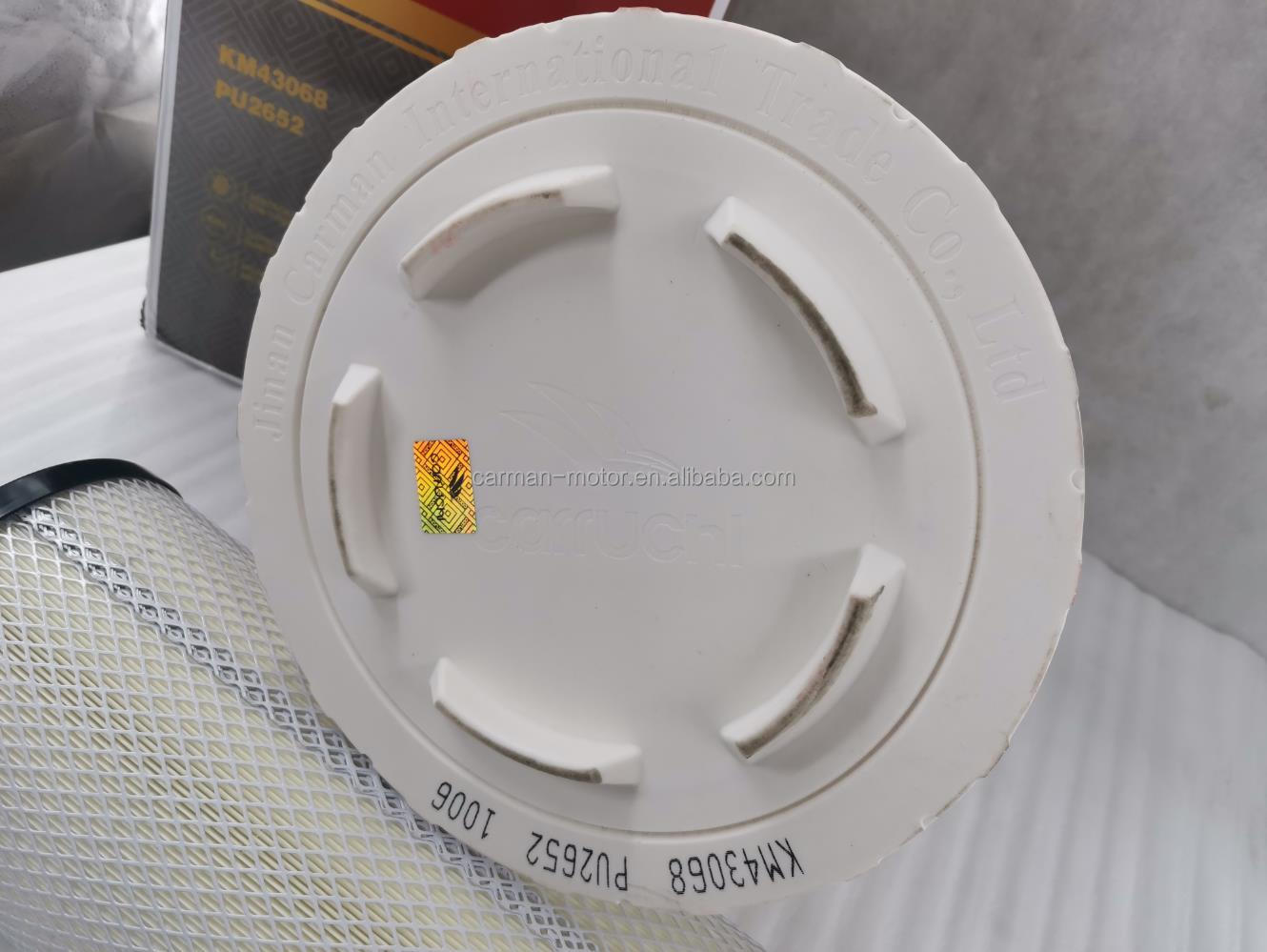 Standard Size WG9X25190062 WG9X25190061 1109060-2000 1109070-2000 PU2652 Carruchi Sinotruk Sitrak Howo Air filter Main filter
