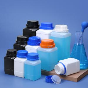 China Wide Neck Square Laboratory Plastic Bottle Jar 250ml 500ml 1000ml factory