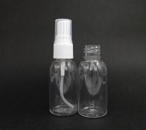 China 100ml Clear Refillable Durable Travel PET Plastic Spray Bottles factory