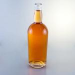 Glass Collar 750ml 700ml Round Shape Bottle for Beverage Sale